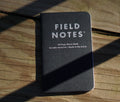 Single Pitch Black Field Notes