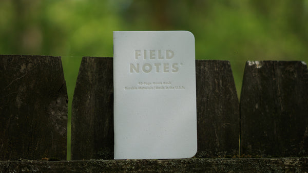 Birch Bark Field Notes on fence