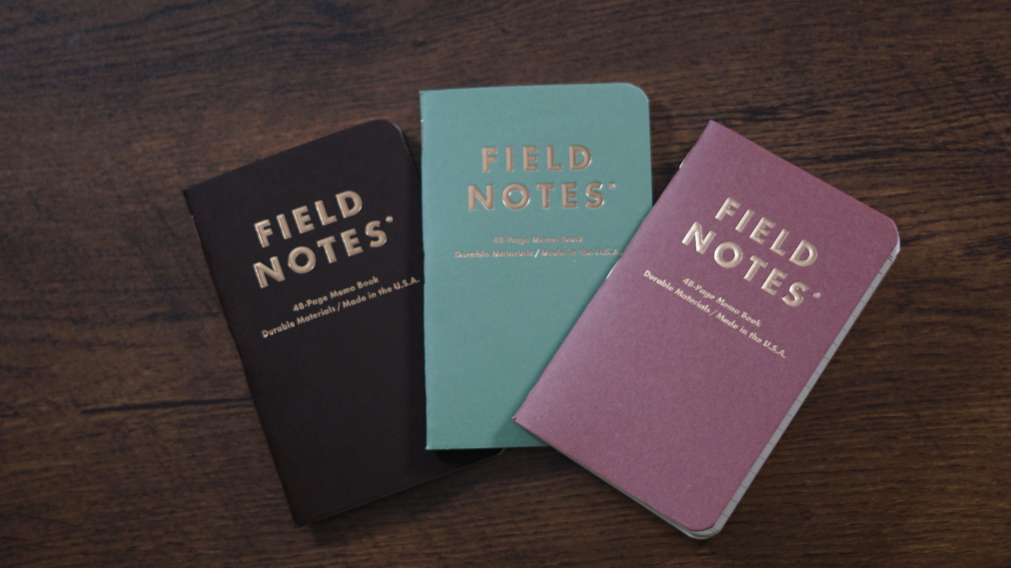 Lucky Field Notes fanned out