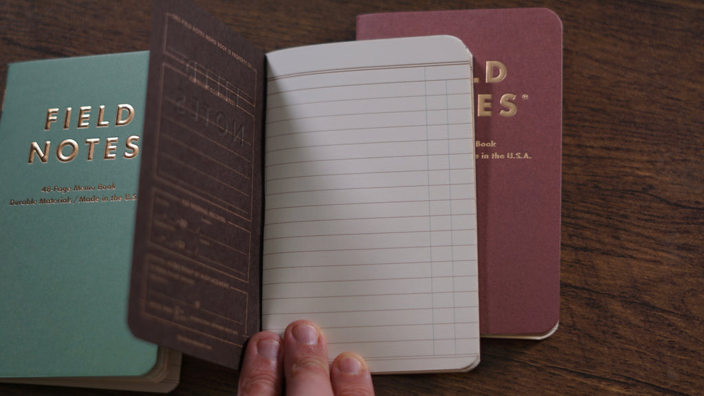 Lucky Field Notes notebook paper detail