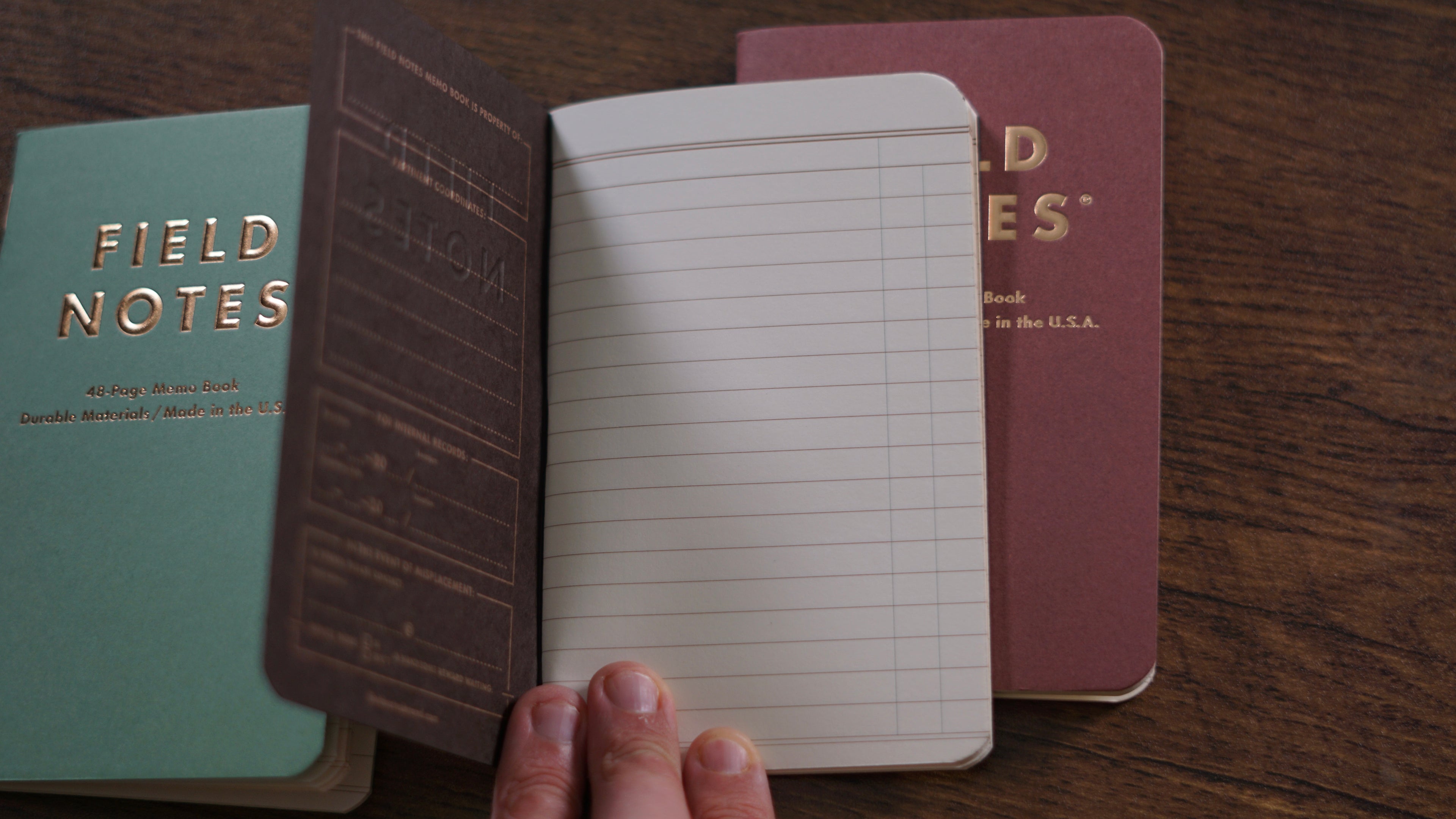 Lucky Field Notes notebook paper detail